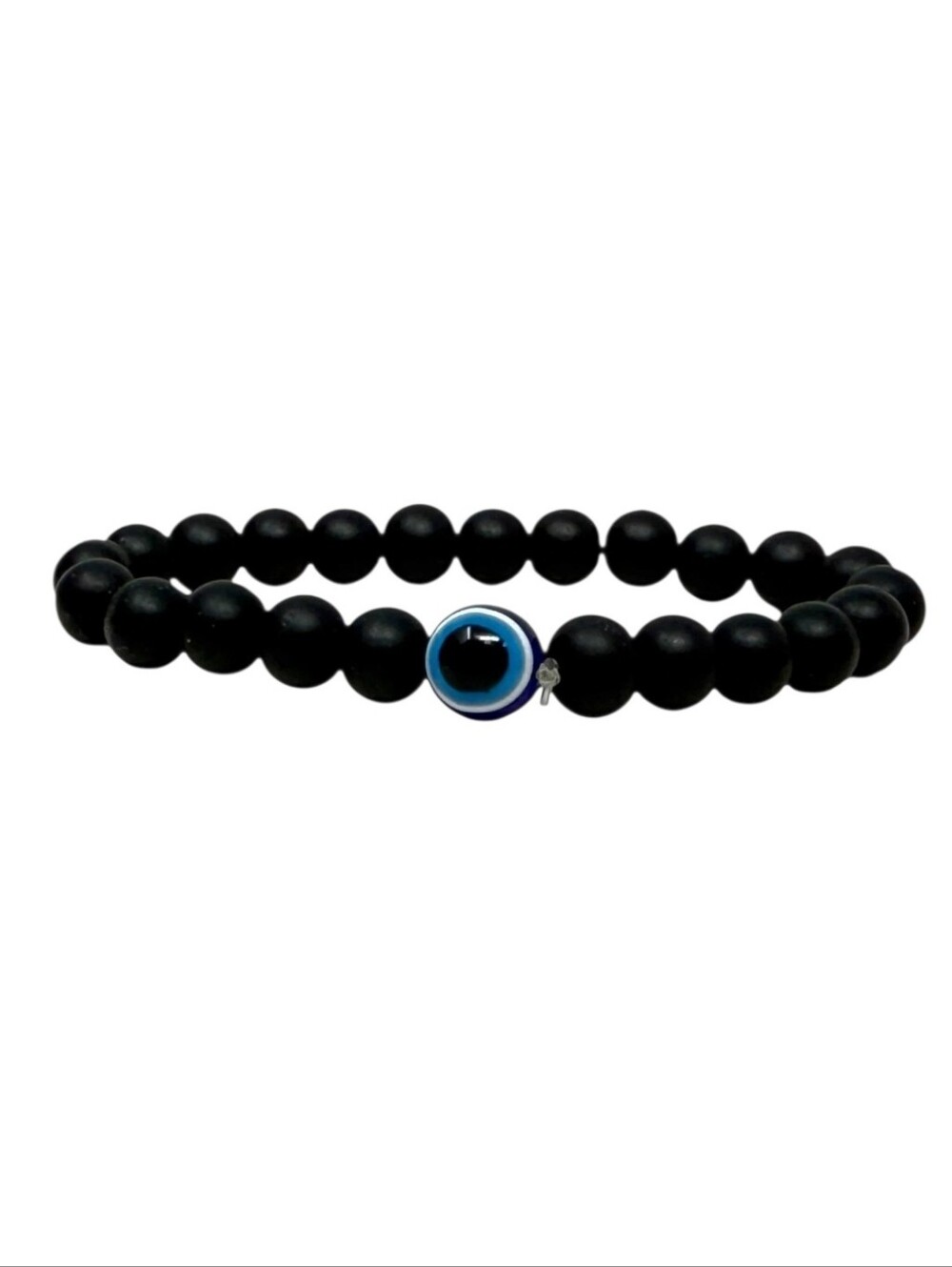 Evil Eye Black Stretch Bracelet